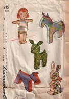 Vintage Kids Toy Patterns