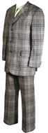 Wild Plaid 70s Suit
