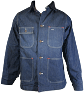 Vintage Denim Railroad Coat