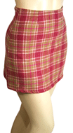 Plaid Mini Skirt