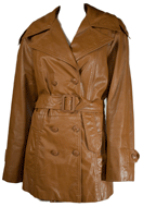 1970s Belted Leather Coat