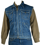Early 60s Wrangler BlueBell 24MWZ Denim Jacket/Vest