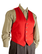 Vintage Red Wool Vest