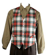 60s Tartan Plaid Vest