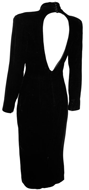 1980s Velvet Cocktail Dress