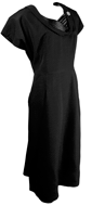 1950s Textured Satin Cocktail Dress