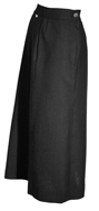 1950s Midnight Black Pencil Skirt
