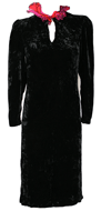 Slinky 1970s Velvet Dress