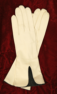 1950s White Kid Gloves