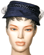 1950s Midnight Blue Hat