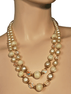 1950s Art Glass Necklace