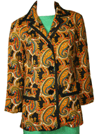 1960s Paisley Fitted Jacket