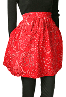 1950s Red Bandana Apron