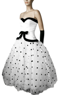 Victor Costa 1980s Strapless Gown