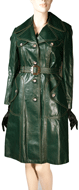 1960s Leather Trench coat