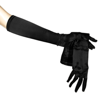 Satin 1950s Party Gloves