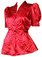 1940s Satin Bed Jacket