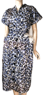 1950s Artsy Print Dress