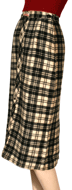 1950s Flannel Wiggle Skirt