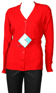 Skinny Rib 1970s Cardigan
