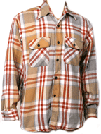 1960s Mens Flannel Shirt