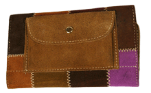 1970s Patchwork Suede Wallet