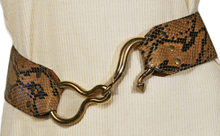 Snakeskin 1970s Belt