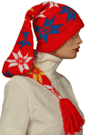 Vintage Snowflake Ski Hat