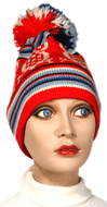 Owl Motif Vintage Ski Hat