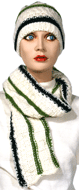 1970s Hat and Scarf