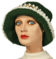 Vintage Knit Floppy Hat