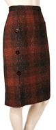 1950s High-waisted Pencil Skirt