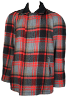 1960s Plaid Car Coat
