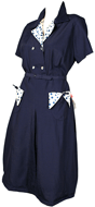 1940s Polka Dot Swing Dress