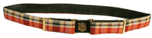 Vintage 1960s Madras Plaid Belt