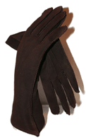 1940s Burgundy Gloves