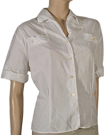 1950s White Blouse
