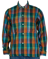 50s Plaid Flannel Shirt