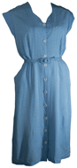 1940s Dotted Rayon Day Dress