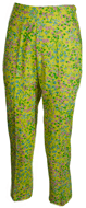 Early 60s  Flower Print Capris