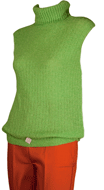 1960s Skinny Rib Turtleneck