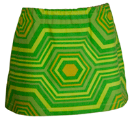 1960s Psychedelic Mini Skirt