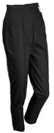 Vintage Black Sharkskin Capri Pants