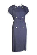 Fifties Pink Flecked Rayon Dress