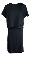 1950s Black Crepe Ensemble