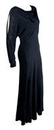 1930s Black Evening Gown