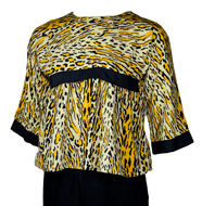 Leopard Print 1950s Top
