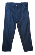 1950s Denim Work Pants with Crotch Rivet