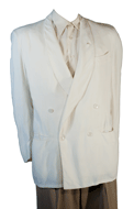 1940s Palm Beach White Dinner Jacket