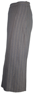 1940s Chalk Stripe Plus Size Pencil Skirt